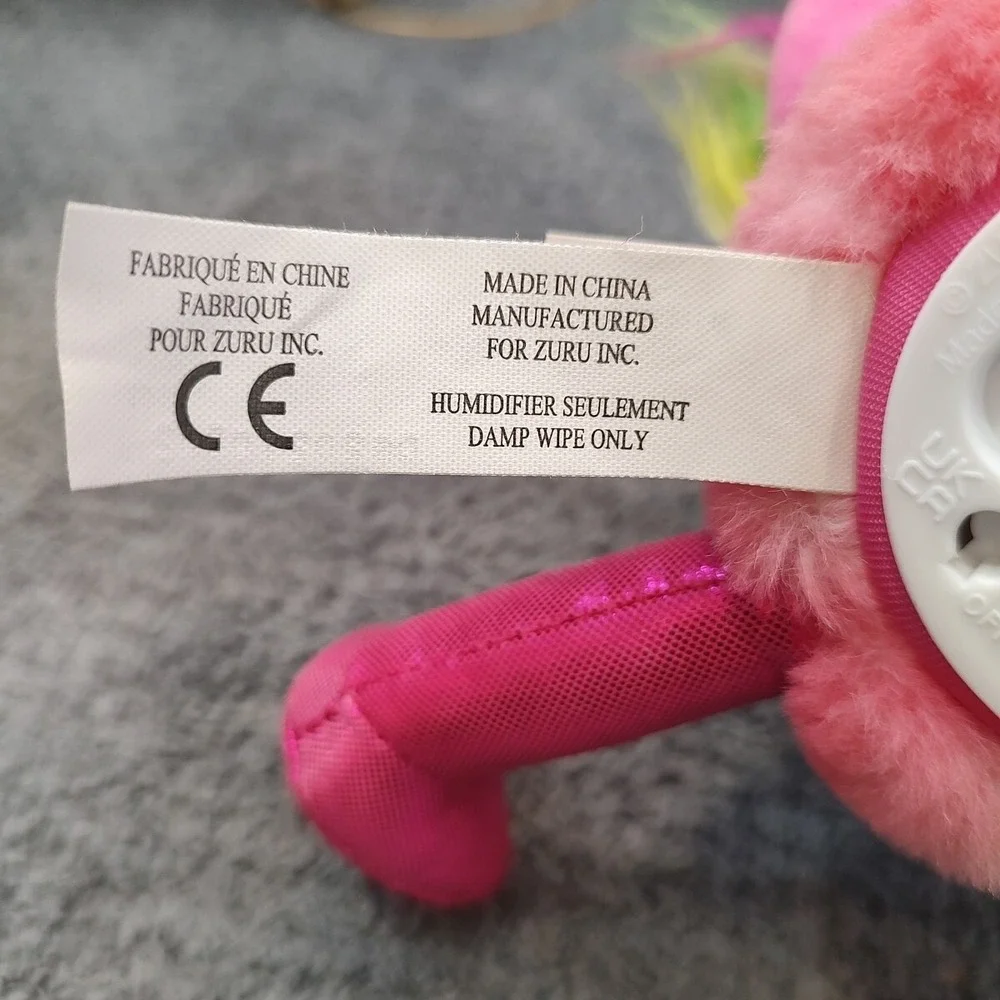 Pink Flamingo Chirping Plush‎ Toy Big Eyes Shiny Beak Feet
